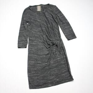 Anthropologie Dolan Dress Women's Size XS Gray Tie Left Coast Collection